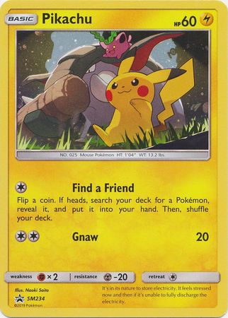 (S) Pokemon Card SM Black Star Promos SM234 Pikachu