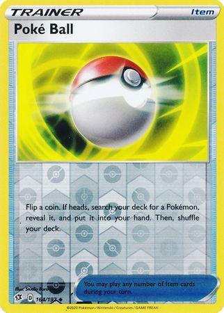 164/192 Poke Ball Rebel Clash (RCL) Uncomon Reverse Holo