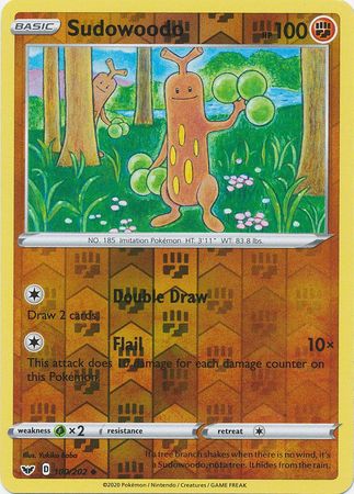 <transcy>Pokemon Card Schwert und Schild 100/202 Sudowoodo Reverse Holo Gelegentlich</transcy>