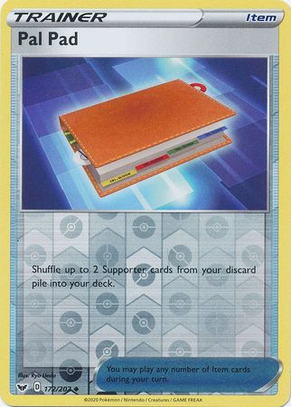 <transcy>Pokemon Card Schwert und Schild 172/202 Pal Pad Gegenstand Reverse Holo Gelegentlich</transcy>