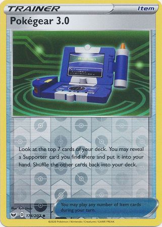 <transcy>Pokemon Card Schwert und Schild 174/202 Pokégear 3.0 item Reverse Holo Gelegentlich</transcy>