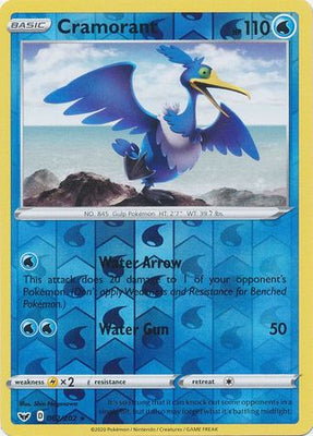 <transcy>Pokemon Card Schwert und Schild 062/202 62/202 Cramorant Reverse Holo Rare</transcy>