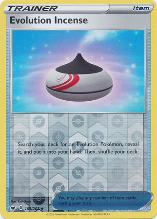 <transcy>Pokemon Card Schwert und Schild 163/202 Evolution Weihrauch Gegenstand Reverse Holo Gelegentlich</transcy>