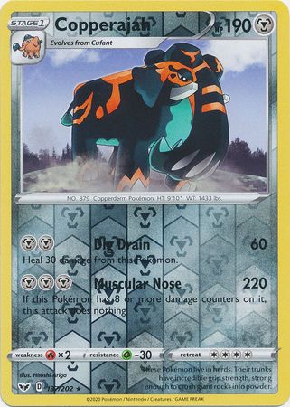 <transcy>Pokemon Card Schwert und Schild 137/202 Copperajah Reverse Holo Rare</transcy>