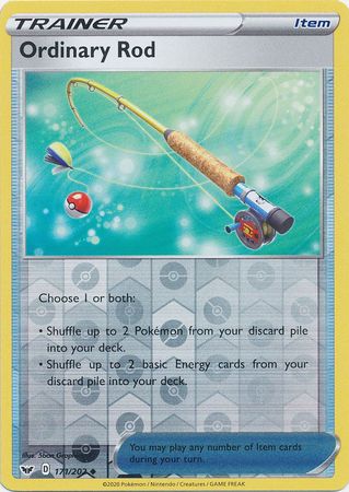 <transcy>Pokemon Card Schwert und Schild 171/202 Gewöhnlicher Stabgegenstand Reverse Holo Gelegentlich</transcy>