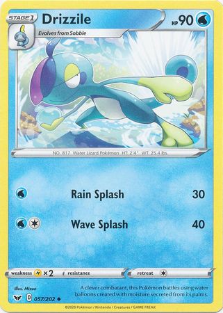 <transcy>Pokemon Card Schwert und Schild 057/202 57/202 Nieselregen Gelegentlich</transcy>