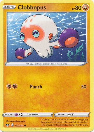 <transcy>Pokemon Card Schwert und Schild 112/202 Clobbopus Common</transcy>