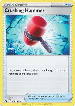 <transcy>Pokemon Card Schwert und Schild 159/202 Crushing Hammer Gegenstand Gelegentlich</transcy>