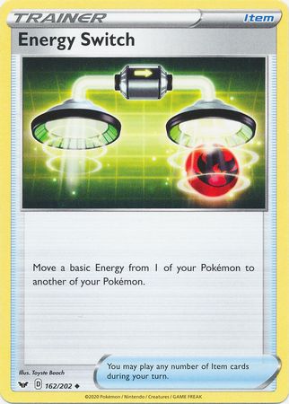 <transcy>Pokemon Card Schwert und Schild 162/202 Energy Switch Gegenstand Gelegentlich</transcy>