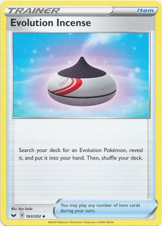 <transcy>Pokemon Card Schwert und Schild 163/202 Evolution Weihrauch Gegenstand</transcy>