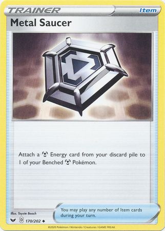 Pokemon Card Sword and Shield 170/202 Metal Saucer item Uncommon