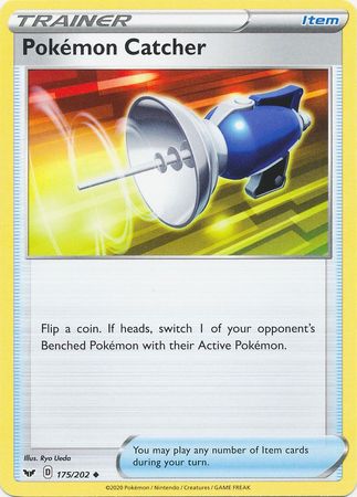 <transcy>Pokemon Card Schwert und Schild 175/202 Pokémon Catcher Gegenstand Gelegentlich</transcy>