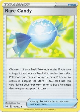 <transcy>Pokemon Card Schwert und Schild 180/202 Seltener Süßigkeitengegenstand Gelegentlich</transcy>