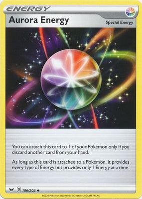 Pokemon Card Sword and Shield 186/202 Aurora Energy Uncommon