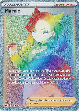 <transcy>Pokemon Card Schwert und Schild 208/202 Marnie-Anhänger Hyper Rare</transcy>