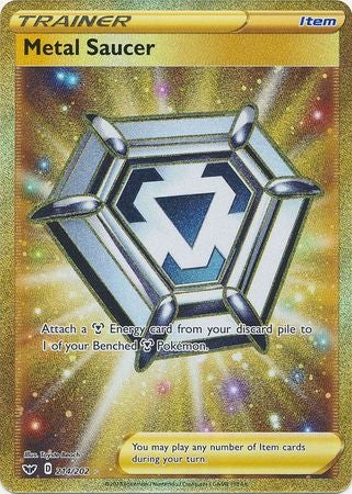 <transcy>Pokemon Card Schwert und Schild 214/202 Metall Untertasse Gegenstand Geheime Seltenheit</transcy>