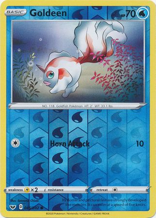 <transcy>Pokemon Card Schwert und Schild 045/202 45/202 Goldeen Reverse Holo Common</transcy>