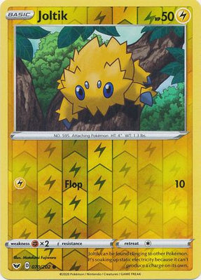 Pokemon Card Sword and Shield 070/202 70/202 Joltik Reverse Holo Common
