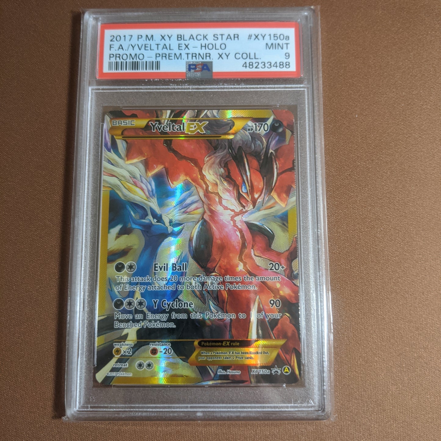 Pokemon Card PSA 9 MINT Yveltal EX XY150a Promo