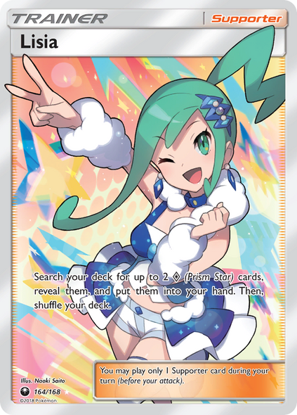 Pokemon Card Celestial Storm  164/168 Lisia Trainer Full Art Ultra Rare *MINT*