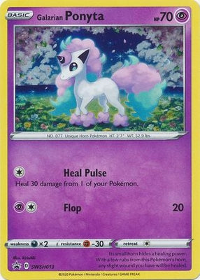 Pokemon Card SWSH Black Star Promos SWSH013 Galarian Ponyta