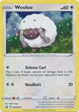 Pokemon Card SWSH Black Star Promos SWSH011 Wooloo