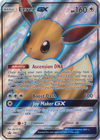 <transcy>Pokemon Card SM Black Star Promos SM242 Eevee GX</transcy>