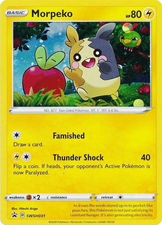 <transcy>Pokemon Card SWSH Black Star Promos SWSH031 Morpeko</transcy>