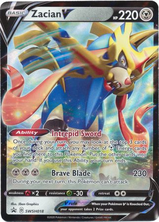 Pokemon Card SWSH Black Star Promos SWSH018 Zacian V