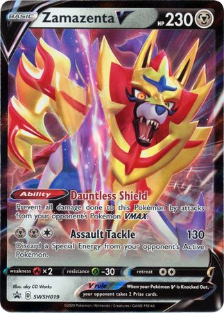 <transcy>Pokemon Karte SWSH Black Star Promos SWSH019 Zamazenta V.</transcy>