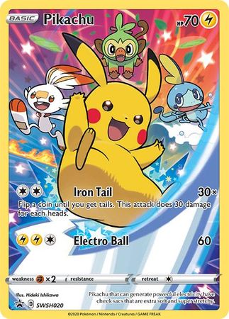 <transcy>Pokemon Card SWSH Black Star Promos SWSH020 Pikachu</transcy>