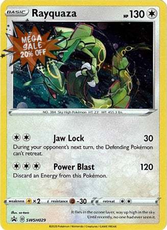 Pokemon Card SWSH Black Star Promos SWSH029 Rayquaza