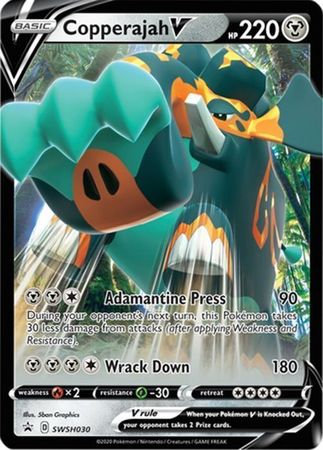 <transcy>Pokemon Karte SWSH Black Star Promos SWSH030 Copperajah V.</transcy>