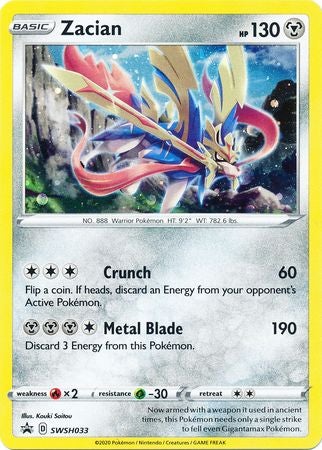 <transcy>Pokemon Karte SWSH Black Star Promos SWSH033 Zacian</transcy>