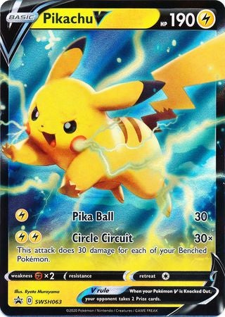 Pokemon Card SWSH Black Star Promos SWSH063 Pikachu V