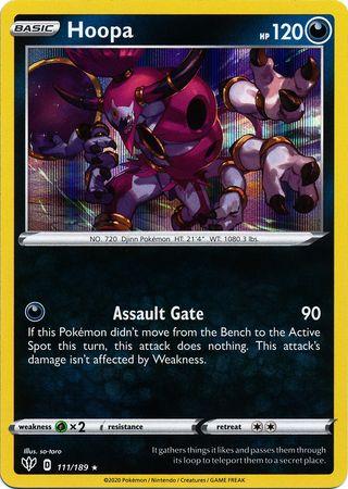 <transcy>Pokemon Card Darkness Alaze 111/189 111/189 Hoopa Holo Rare</transcy>