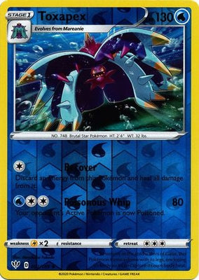 <transcy>Pokemon Card Darkness Ablaze 52/189 052/189 Toxapex Ikke almindelig Reverse Holo</transcy>