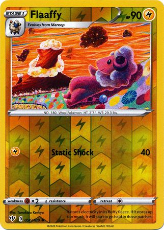 <transcy>Pokemon Card Darkness Ablaze 56/189 056/189 Flaaffy Ikke almindelig Reverse Holo</transcy>