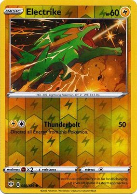 <transcy>Pokemon Card Darkness Alaze 58/189 058/189 Electrike Common Reverse Holo</transcy>