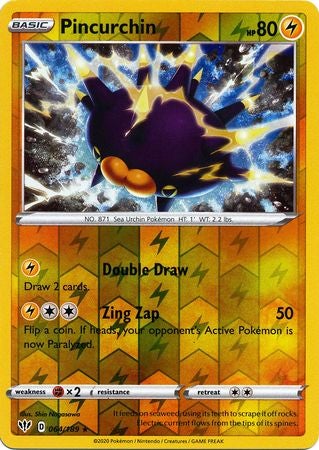 Pokemon Card Darkness Ablaze 64/189 064/189 Pincurchin Holo Rare Reverse Holo