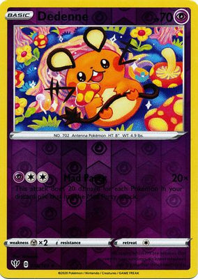 Pokemon Card Darkness Ablaze 78/189 078/189 Dedenne Uncommon Reverse Holo