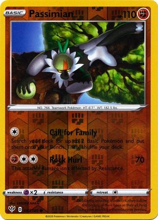 Pokemon Card Darkness Ablaze 97/189 097/189 Passimian Common Reverse Holo