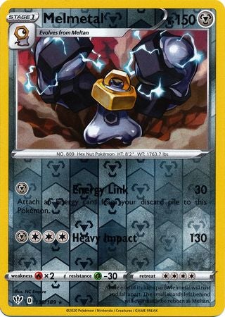 Pokemon Card Darkness Ablaze 130/189 130/189 Melmetal Rare Reverse Holo