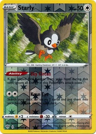 Pokemon Card Darkness Ablaze 145/189 145/189 Starly Common Reverse Holo