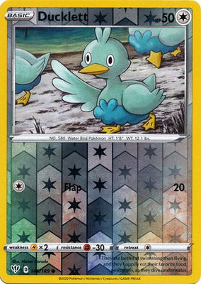 <transcy>Pokemon Card Darkness Ablaze 148/189 148/189 Ducklett Common Reverse Holo</transcy>