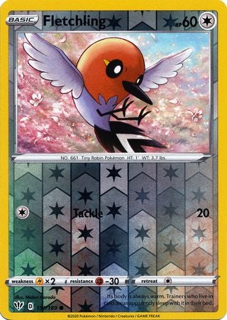 Pokemon Card Darkness Ablaze 151/189 151/189 Fletchling Common Reverse Holo