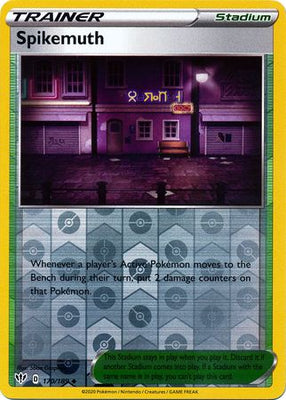 <transcy>Pokemon Card Darkness Ablaze 170/189 170/189 Spikemuth Ikke almindelig Reverse Holo</transcy>