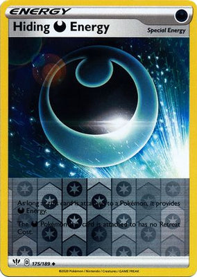 Pokemon Card Darkness Ablaze 175/189 175/189 Hiding D Energy Uncommon Reverse Holo