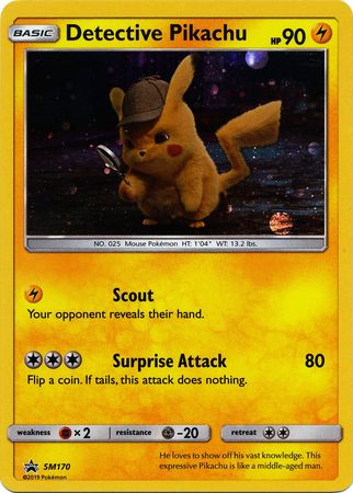 <transcy>Pokemon Card SM Black Star Promos SM170 Detective Pikachu</transcy>