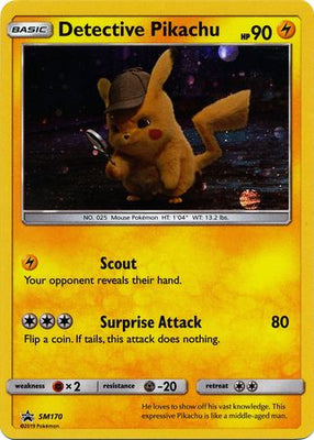 Pokemon Card SM Black Star Promos SM170 Detective Pikachu